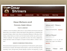 Tablet Screenshot of omarshriners.org